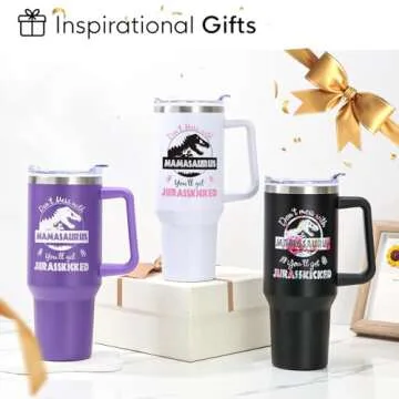 NOWWISH Mamasaurus Coffee Tumbler for Moms and Wives