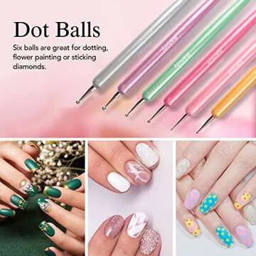 Nail Art Brushes Set for Gel Nail Design Tools