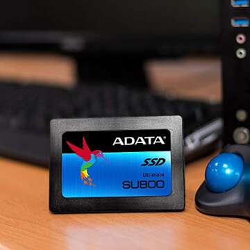 ADATA SU800 256GB 3D-NAND 2.5 Inch SATA III High Speed Read & Write up to 560MB/s & 520MB/s Solid St...