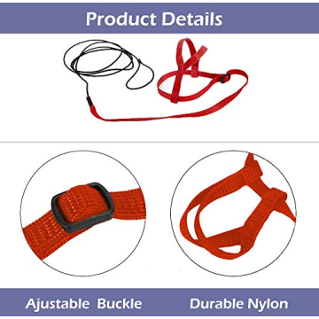 CIEOVO Adjustable Bird Harness for Cockatiels and Doves