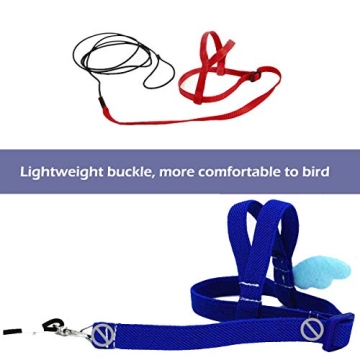 CIEOVO Adjustable Bird Harness for Cockatiels and Doves