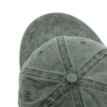 Adjustable HH HOFNEN Distressed Baseball Cap for Men Women