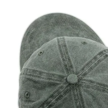Adjustable HH HOFNEN Distressed Baseball Cap for Men Women