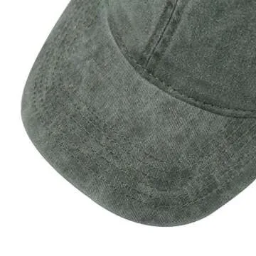 Adjustable HH HOFNEN Distressed Baseball Cap for Men Women