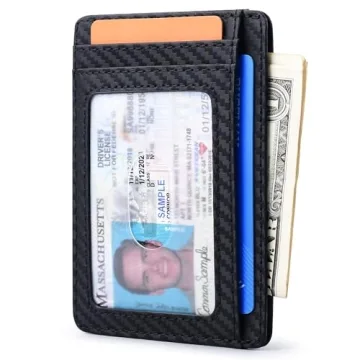 Buffway Slim Minimalist RFID Blocking Wallet for All