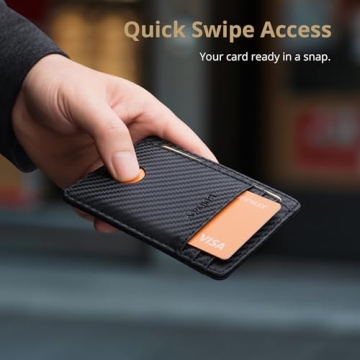 Buffway Slim Minimalist RFID Blocking Wallet for All