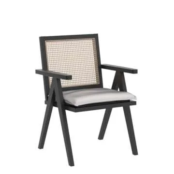 Stylish ZHENGHAO Rattan Dining Chairs Set of 4