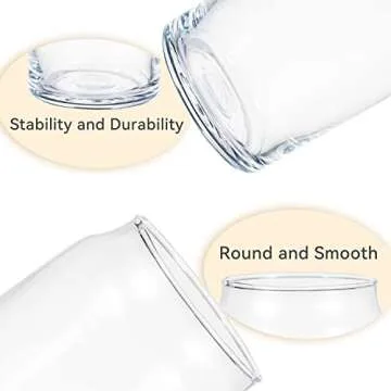 [6 Pack,16 OZ] Design•Master Premium Can Shaped Drinking Glass, Beer Can Glasses, Can Tumbler Glasses, Perfect for Beer, Cocktail, Iced Coffee, Iced Tea and Soda.