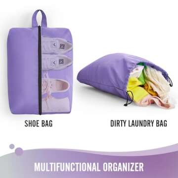 Veken 6 Set Packing Cubes for Suitcases, Travel Organizer Bags for Carry on Luggage, Suitcase Organizer Bags Set for Travel Essentials Travel Accessories in 4 Sizes(Extra Large, Large, Medium, Small)