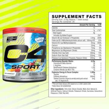 Cellucor C4 Sport Pre Workout Powder - Elite Energy & Hydration