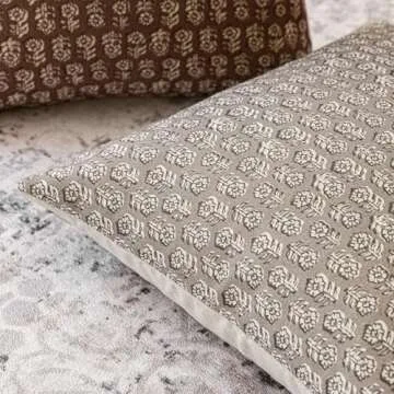 Foindtower Floral Print Throw Pillow Covers Set of 2