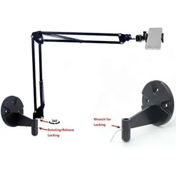 2in1 Wall Phone Mount for Streaming and Crafting