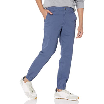 Amazon Essentials Joggers for Men, Cotton, Slim-Fit, Comfortable, Stylish, Large, Indigo