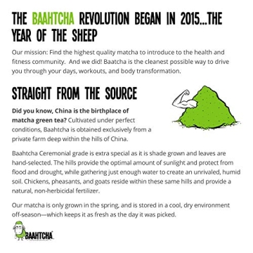 USDA Organic Ceremonial Grade Matcha Green Tea Powder 70g