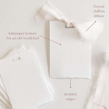 Name Place Cards for Weddings, Unique Wedding Place Cards for Table Setting, Name Cards for Table Setting, Bridal Shower Table Decorations, Placecards, Bridesmaid Tags, Set of 20, BREADANDJAIM (White)