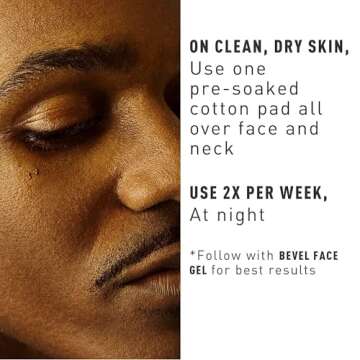 Bevel Glycolic Acid Toner Pads for Even Skin Tone