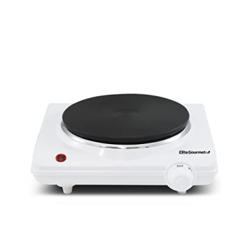 Elite Gourmet ESB-301F Hot Plate 1000 Watts Easy Cleanup