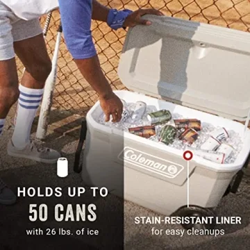 Coleman Wheeled Cooler Keeps Ice for 5 Days, 62qt
