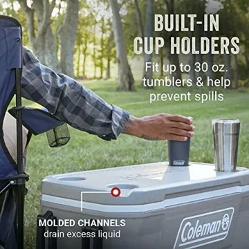 Coleman Wheeled Cooler Keeps Ice for 5 Days, 62qt