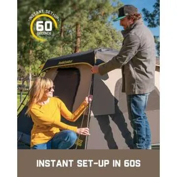 FanttikOutdoor Zeta C6 Pro Camping Tent 6 Person Instant Cabin Tent Setup in 60 Seconds with Rainfly & Windproof Portable with Carry Bag for Family Camping & Hiking, Upgraded Ventilation