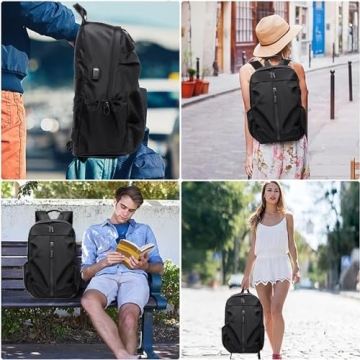 NEWSEE Lightweight Water Resistant Backpack with USB Charging