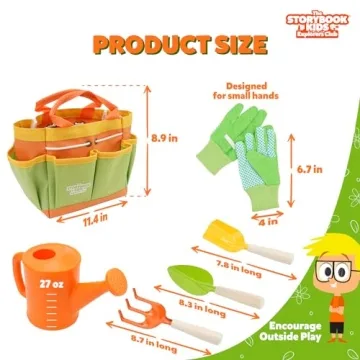 Kids Gardening Tools Set with Storybook - Outdoor Fun for Toddlers!