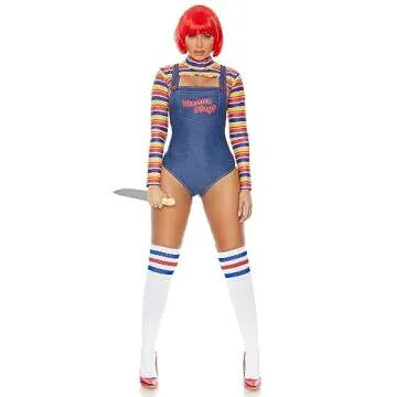 Forplay Womens 5pc. Gothic Movie Character Adult Sized Costumes, Multicolor, Small/Medium US