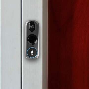 RCA 3MP Doorbell Security Camera - No Fees, Night Vision and Alerts