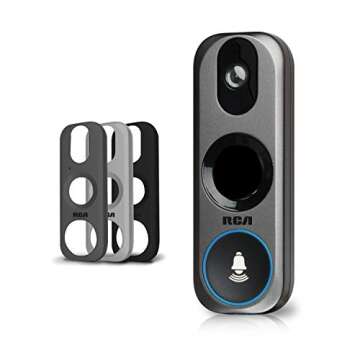 RCA 3MP Doorbell Security Camera - No Fees, Night Vision and Alerts