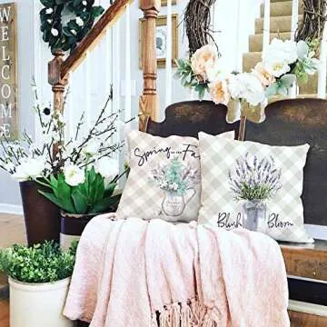 AENEY Spring Decor Pillow Covers for Home Decor