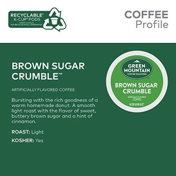 Green Mountain Coffee Brown Sugar Crumble K-Cups 72 Count