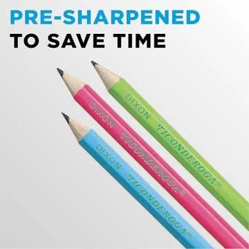 Ticonderoga Neon Pencils - Pre-Sharpened #2, 18 Count