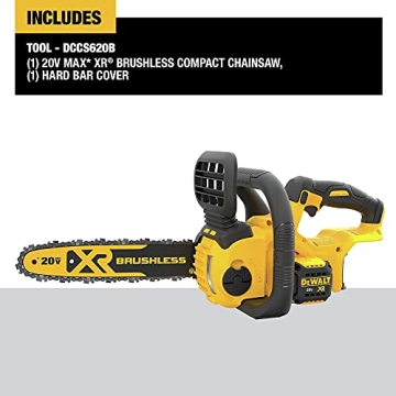 DEWALT 20V Max Compact Cordless Chainsaw - Lightweight & Powerful