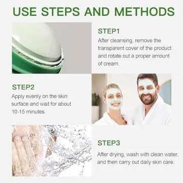 Ursoulney Green Tea Cleansing Mask Stick for Face Care, Deep Pore Cleansing Purifying Clay Mask Stick, Oil Control Acne Blackhead Remover for All Skin Types, Improves Skin for Women & Men (1 PCS)