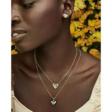 Kendra Scott Ari Heart Necklace | Adjustable 14k Gold-Plated