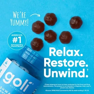 Goli Ashwagandha Gummies with Vitamin D - Relax & Restore