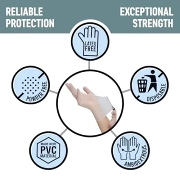 MEDPRAYER Vinyl Exam Gloves - Safe & Reliable Protection