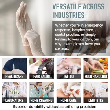 MEDPRAYER Vinyl Exam Gloves - Safe & Reliable Protection