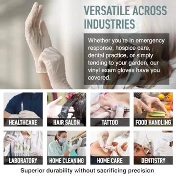 MEDPRAYER Vinyl Exam Gloves - Safe & Reliable Protection