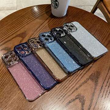 Fycyko iPhone 14 Case Glitter Luxury Bling Cover