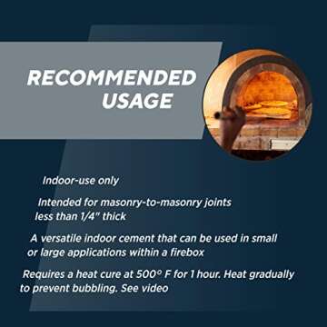 Rutland Products, 64 Fl Oz Rutland 610 Refractory Cement, Buff