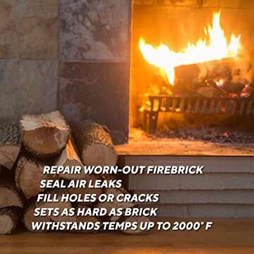 Rutland Products, 64 Fl Oz Rutland 610 Refractory Cement, Buff