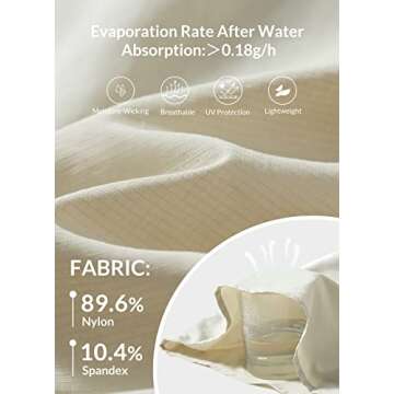 BALEAF Women's Hiking Shirts Sleeveless UV Sun Protection SPF Shirt UPF 50+ Button Down Quick Dry-Khaki-S