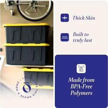 HOMZ 27 Gallon Heavy-Duty Storage Bins for All