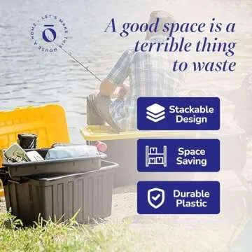 HOMZ 27 Gallon Heavy-Duty Storage Bins for All