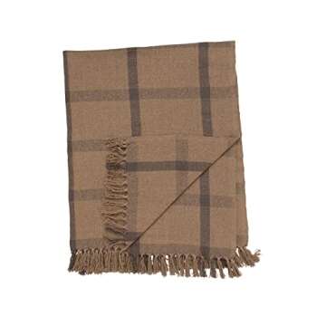 Bloomingville Cozy Recycled Cotton Blanket with Tassels