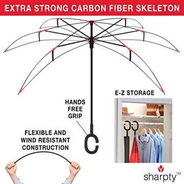 Stylish Sharpty Inverted Windproof Umbrella for Everyone