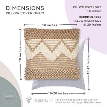 Cute Boho Throw Pillow Cover for Stylish Home Decor