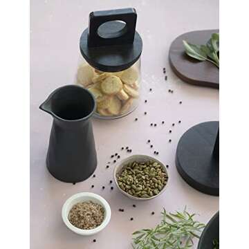 Bloomingville Stoneware, Reactive Glaze, Set of 6 Bowl Set, 5" L x 5" W x 3" H, Multicolor