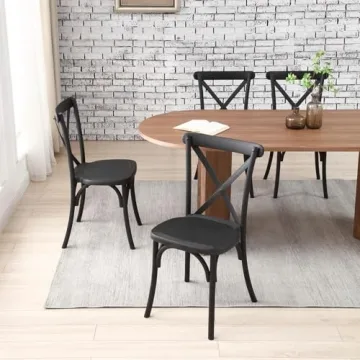 kevinplus 78'' Oval Dining Table for 6, Easy Assembly